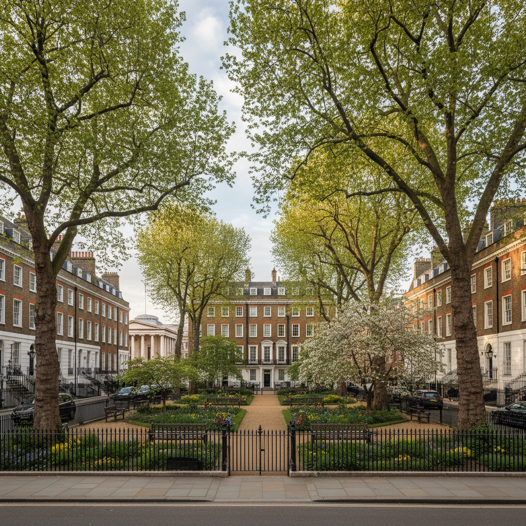 Bloomsbury property development area in Camden